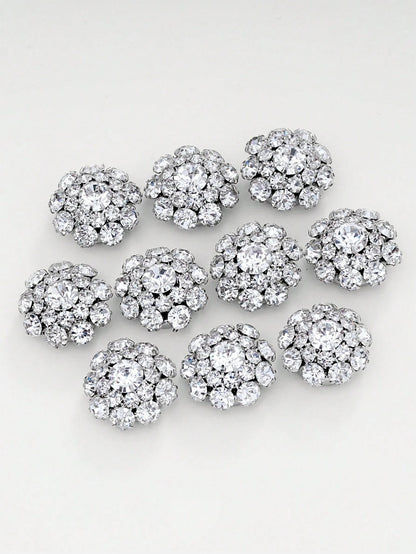 1/2/4 pezzi Copri bottoni da 23mm con strass per donna, copri bottoni in cristallo, copri bottoni a molletta staccabili, bottoni in cristallo decorativi per abbigliamento, bottoni a scatto con pinze per abiti