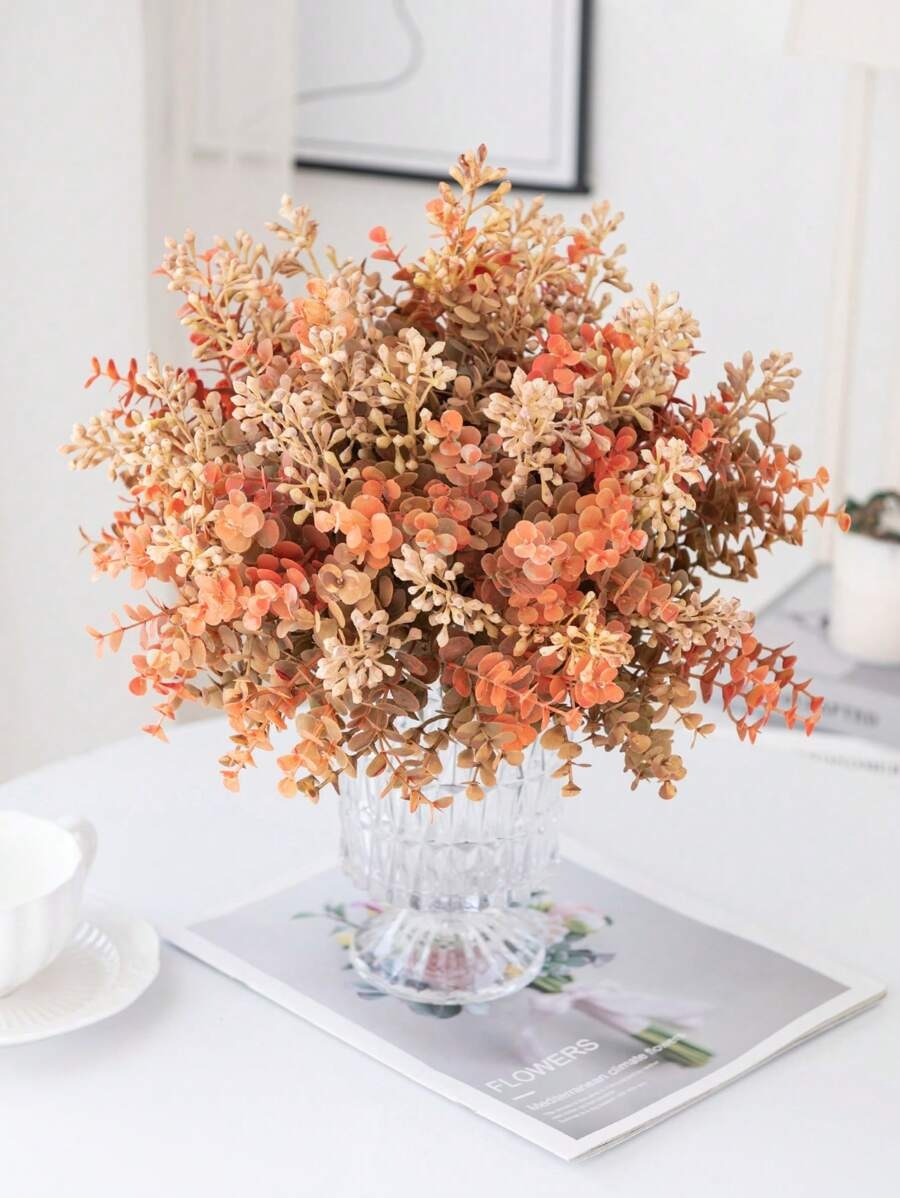 pezzi profumo di fiori di lavanda artificiali, decorazione per giardino, matrimonio, casa, profumo da sposa, centrotavola per vaso, soggiorno, camera da letto, davanzale, decorazioni per Capodanno, piante finte