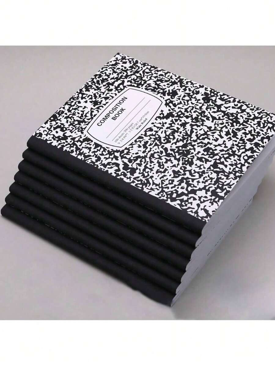 Quaderno con copertina rigida in stile floreale nero, carta spessa, foderato, adatto per studenti e lavoratori d'ufficio per il ritorno a scuola