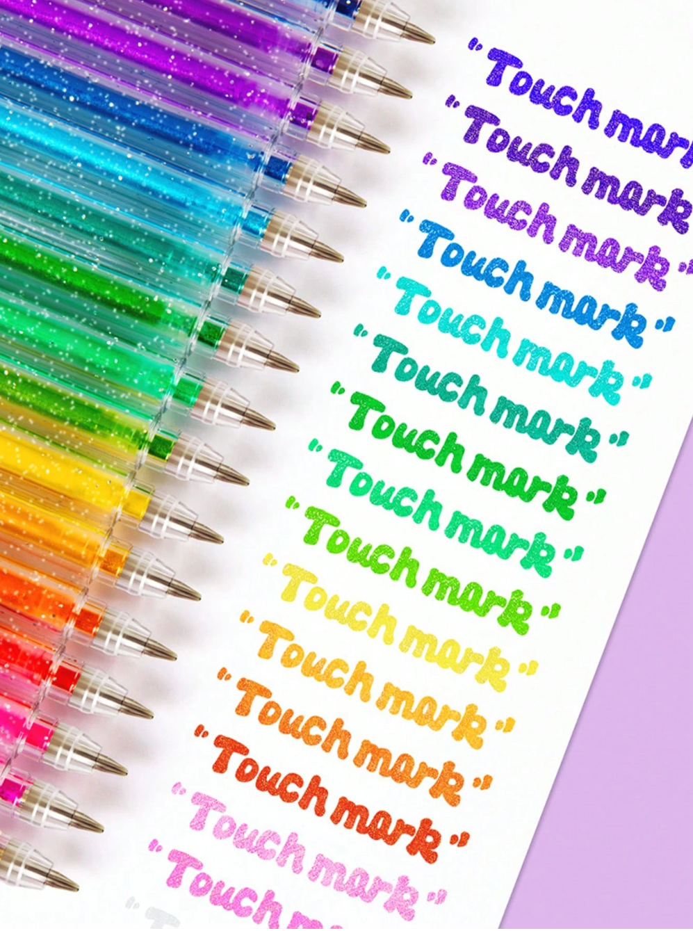 Penna gel glitterata con 8/12/18/24/36/48 colori, evidenziatore fluorescente, manuale, glitter luminescenti speciali, glitter, cristalli, sabbia mobile, penne gel color madreperlato