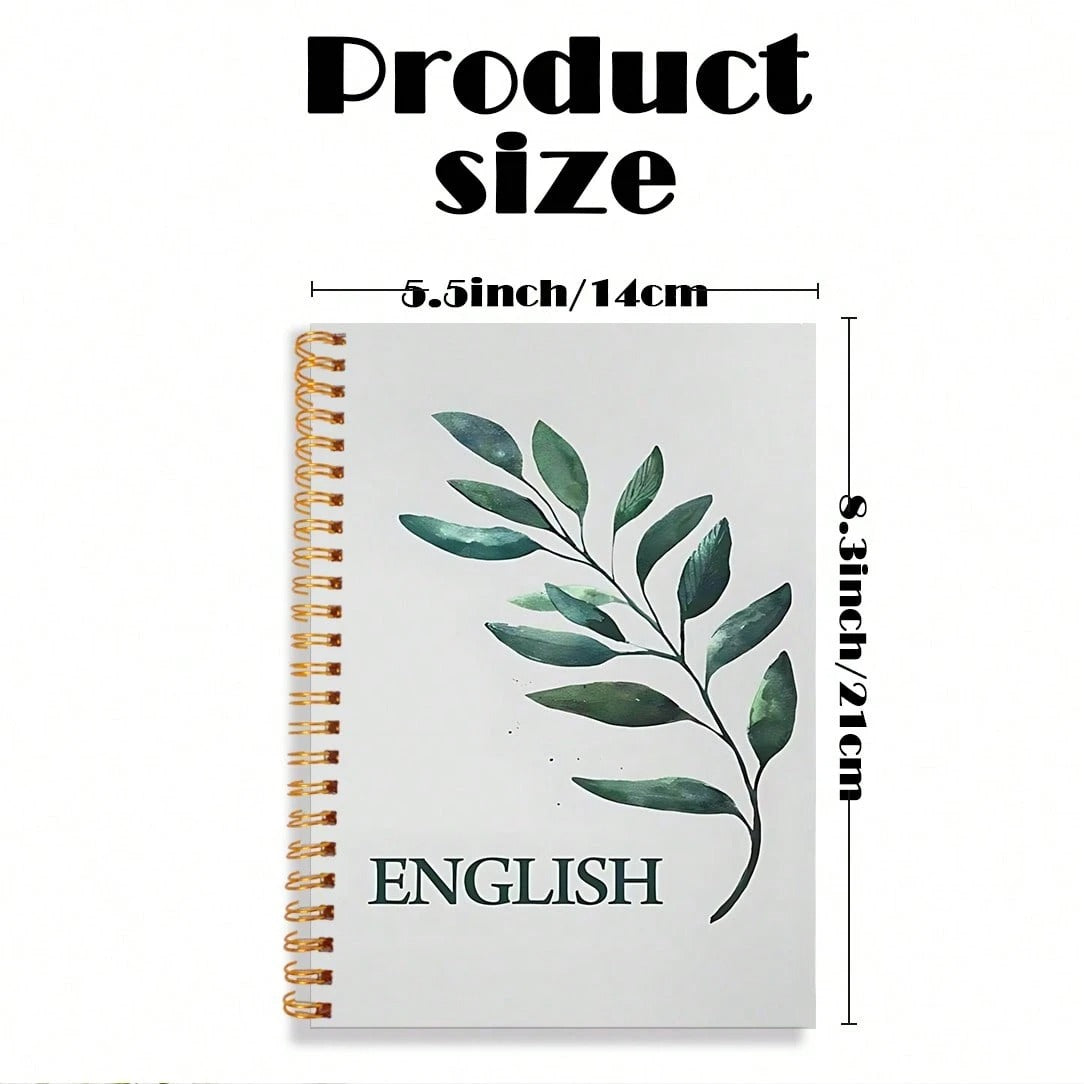 Quaderno spiralato A5 con design floreale elegante, perfetto per la scrittura quotidiana e gli appunti. Ideale come regalo per studenti e amici, essenziale per il ritorno a scuola