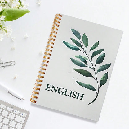 Quaderno spiralato A5 con design floreale elegante, perfetto per la scrittura quotidiana e gli appunti. Ideale come regalo per studenti e amici, essenziale per il ritorno a scuola