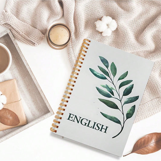 Quaderno spiralato A5 con design floreale elegante, perfetto per la scrittura quotidiana e gli appunti. Ideale come regalo per studenti e amici, essenziale per il ritorno a scuola