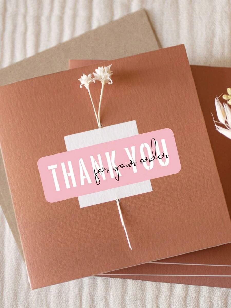 Adesivi "Grazie per il tuo acquisto" per decorazione confezioni regalo, forniture scolastiche, rientro a scuola