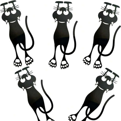 Segnalibri in acrilico a forma di gattino nero, segnalibri creativi e cavi, segnalibri a forma di gattino, per forniture scolastiche, per il ritorno a scuola