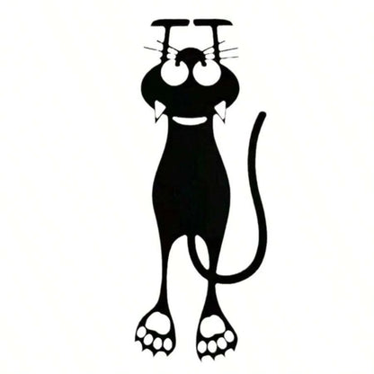 Segnalibri in acrilico a forma di gattino nero, segnalibri creativi e cavi, segnalibri a forma di gattino, per forniture scolastiche, per il ritorno a scuola