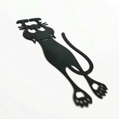 Segnalibri in acrilico a forma di gattino nero, segnalibri creativi e cavi, segnalibri a forma di gattino, per forniture scolastiche, per il ritorno a scuola