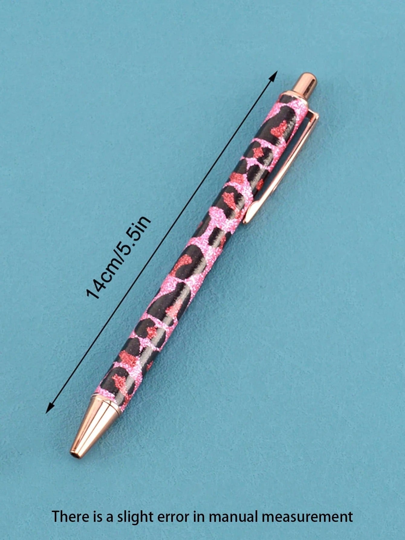 Penna a sfera con paillettes in metallo, penna a palloncino per ufficio, articoli di cartoleria e pubblicità, regalo a forma di pallino con polvere d'oro adatto per l'apprendimento in ufficio