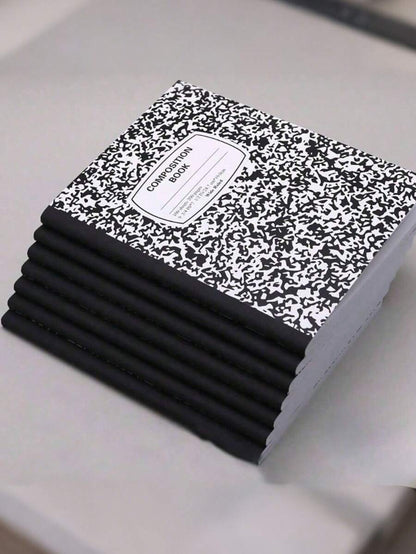 Quaderno con copertina rigida in stile floreale nero, carta spessa, foderato, adatto per studenti e lavoratori d'ufficio per il ritorno a scuola