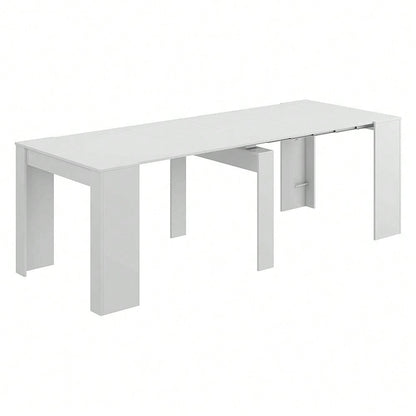 Shally Dogan Tavolo Allungabile per Cucina, Ingresso e Sala da Pranzo, Consolle Salvaspazio Richiudibile da 3 Metri con 5 Pannelli, Design Moderno ed Elegante