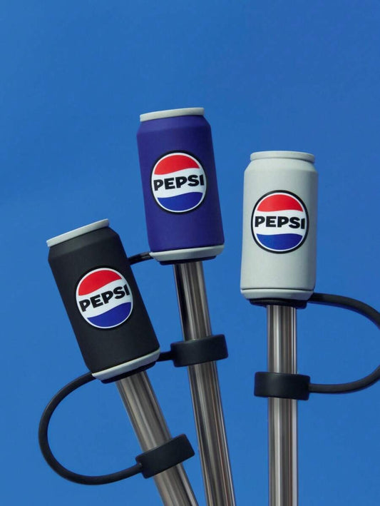 PEPSI X SHEIN Cappuccio riutilizzabile antipolvere per cannucce, adatto per cannucce con diametro di 8-10 mm