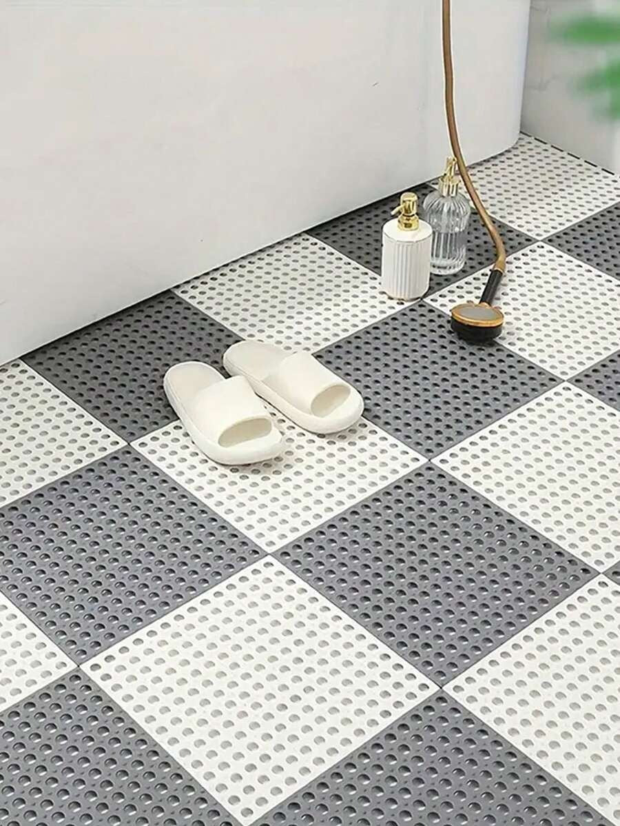 Tappetini antiscivolo per bagno con ventose, tappetini da doccia con fori di drenaggio, scelta perfetta per il bagno