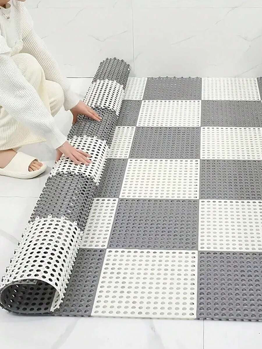Tappetini antiscivolo per bagno con ventose, tappetini da doccia con fori di drenaggio, scelta perfetta per il bagno