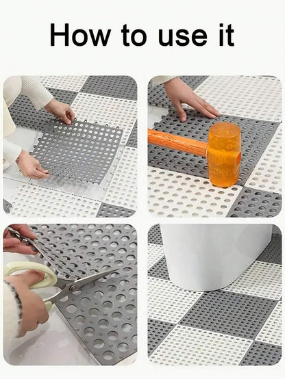 Tappetini antiscivolo per bagno con ventose, tappetini da doccia con fori di drenaggio, scelta perfetta per il bagno