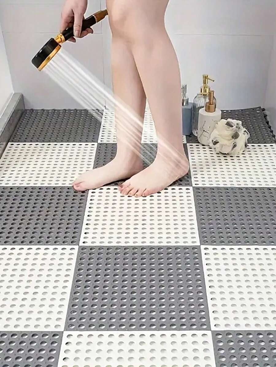 Tappetini antiscivolo per bagno con ventose, tappetini da doccia con fori di drenaggio, scelta perfetta per il bagno