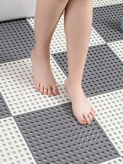 Tappetini antiscivolo per bagno con ventose, tappetini da doccia con fori di drenaggio, scelta perfetta per il bagno