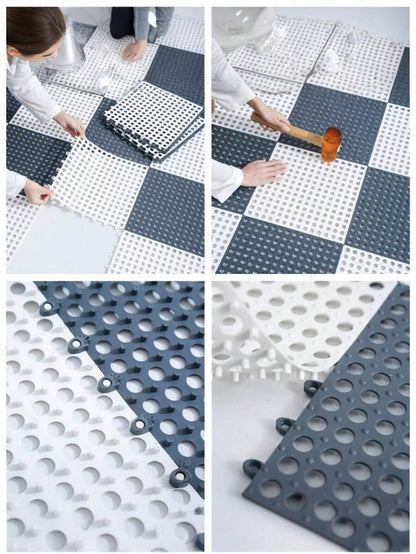 Tappetini antiscivolo per bagno con ventose, tappetini da doccia con fori di drenaggio, scelta perfetta per il bagno