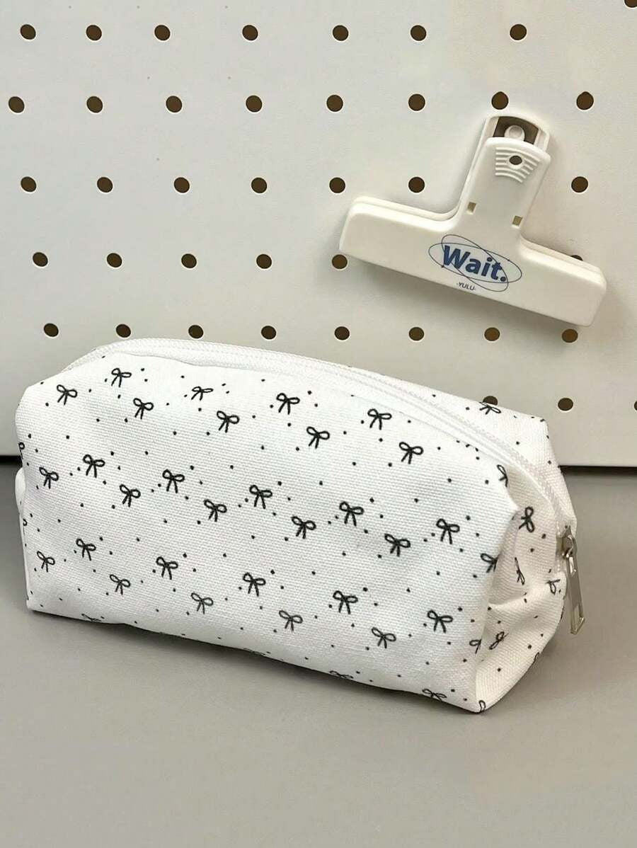 set di cancelleria, borsa portapenne di grande capacità, cancelleria per ricevere pacchi, penna gel 0,5 mm, 8 pezzi, inchiostro nero, punta fine con impugnatura comoda, asciugatura rapida, utilizzata per diari, note, forniture scolastiche