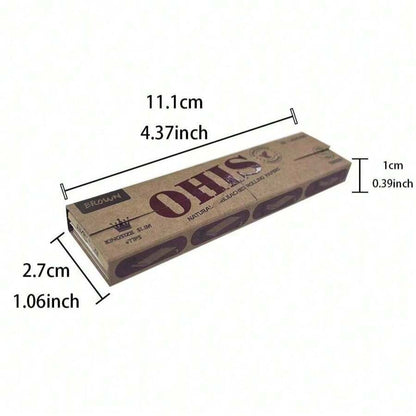 32 cartine per sigarette + 32 filtri per libro, formato 110mm con rotolo di filtri, bruciatura lenta e stabile, facile da usare, accessorio domestico, regalo per amici per la realizzazione fai-da-te di sigarette, regalo per fumatori