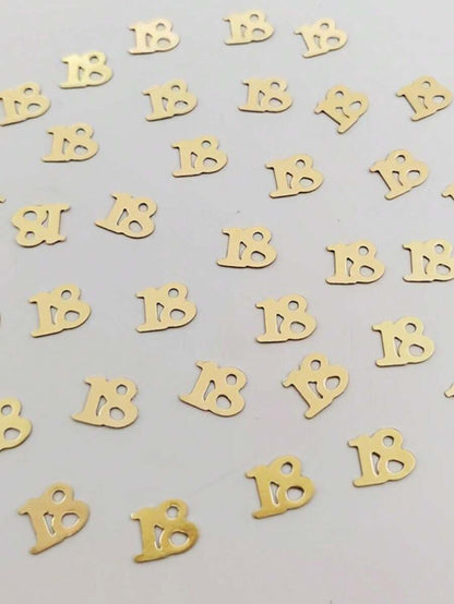 pezzi di coriandoli di carta, decorazioni di coriandoli di carta per il 18° anniversario, decorazioni per il tavolo del compleanno