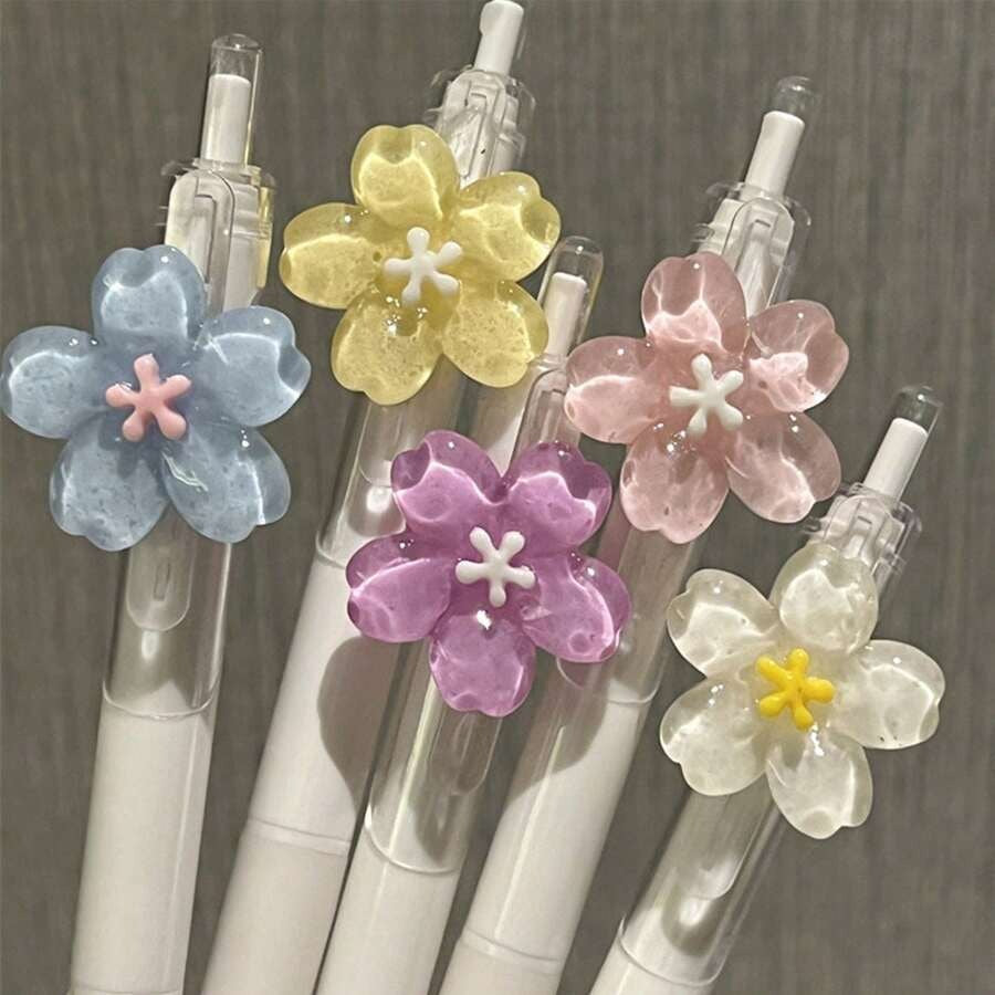 10 pezzi/set Penne gel cancellabili creative e carine con cartoni animati casuali da 0,5 mm, penne termiche cancellabili per studenti, per forniture scolastiche, per il ritorno a scuola