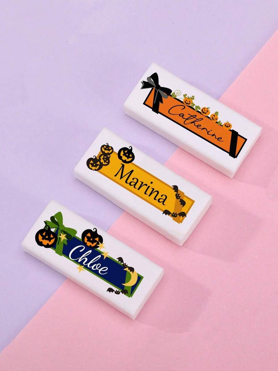 Gomme da matita personalizzate. Personalizzabili con testo e colore. Perfette per studenti, insegnanti, premi, riconoscimenti, regali per il ritorno a scuola, forniture per ufficio e regali di laurea.