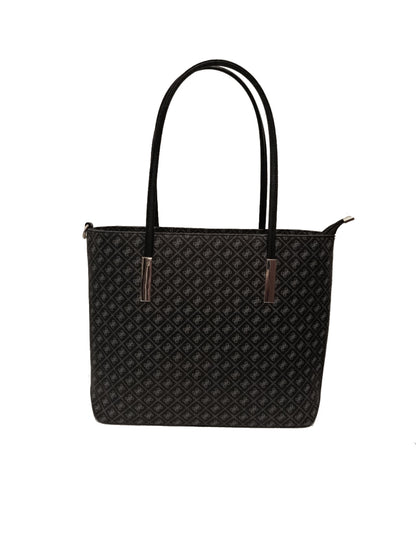 Borsa tote nera da donna con tracolla