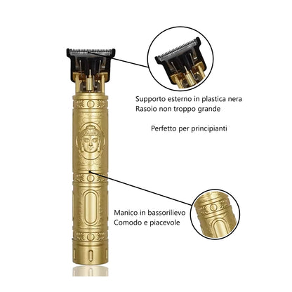 T9 Tagliacapelli senza filo per Uomini. Macchina elettrica per taglio barba.