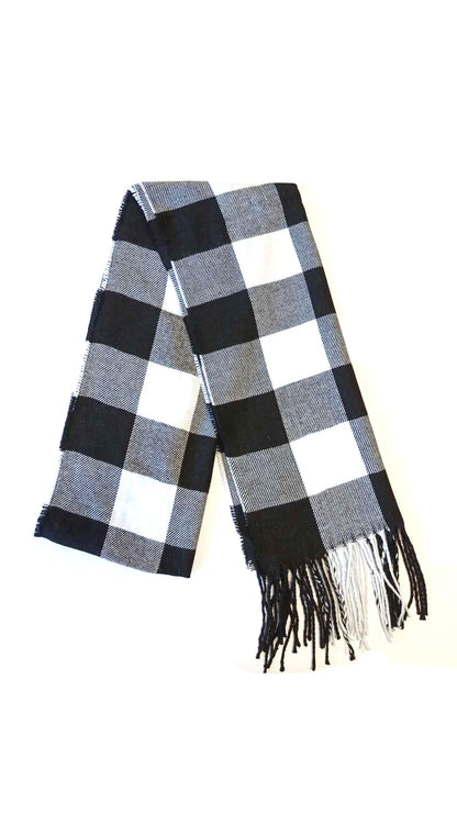 Sciarpa morbida nera alla moda Leggera e Calda 100% cotone