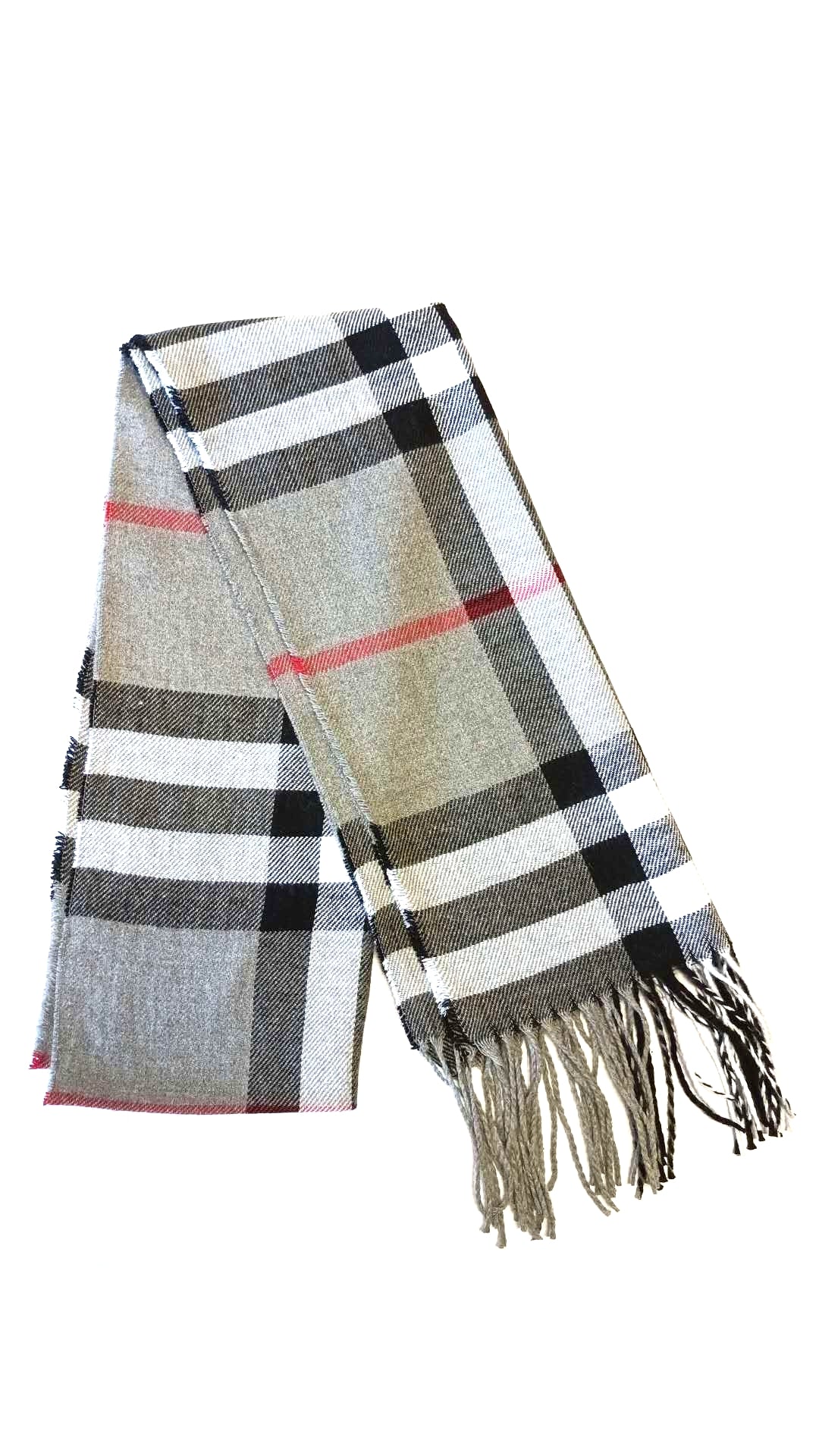 Sciarpa morbida grigia alla moda Leggera e Calda 100% cotone