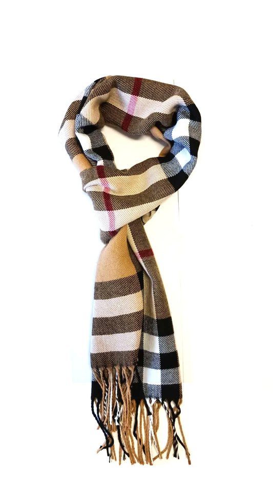 Sciarpa morbida marrone alla moda Leggera e Calda 100% cotone (Copia)