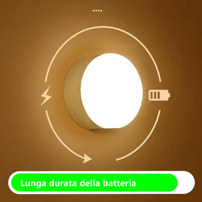Luce notturna LED SMART con sensore di prossimità con magneti per muri