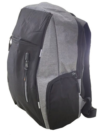 Zaino nero e grigio da viaggio per uomini e donne perfetto pure per scuola