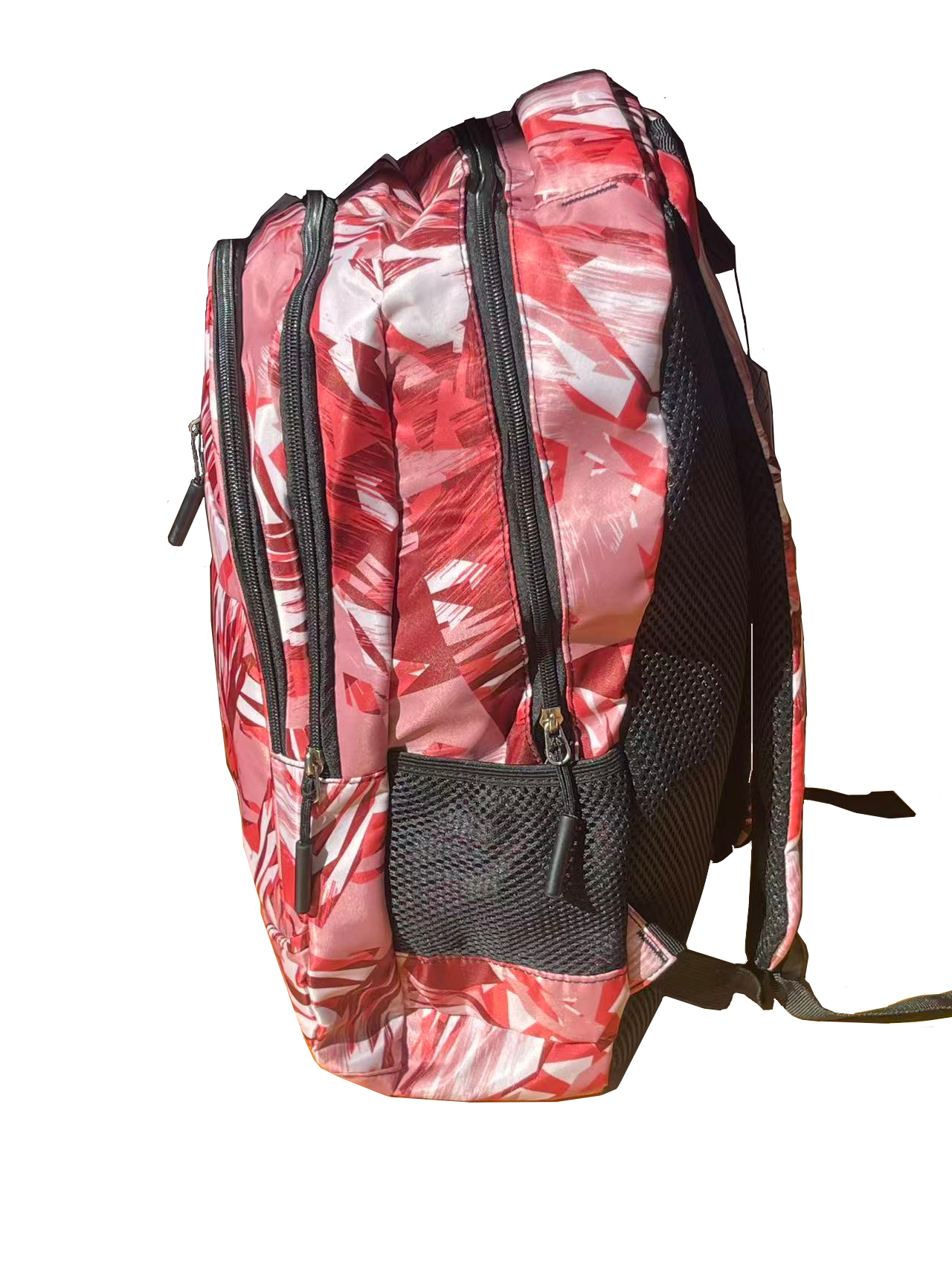 Zaino scolastico rosso stile astratto