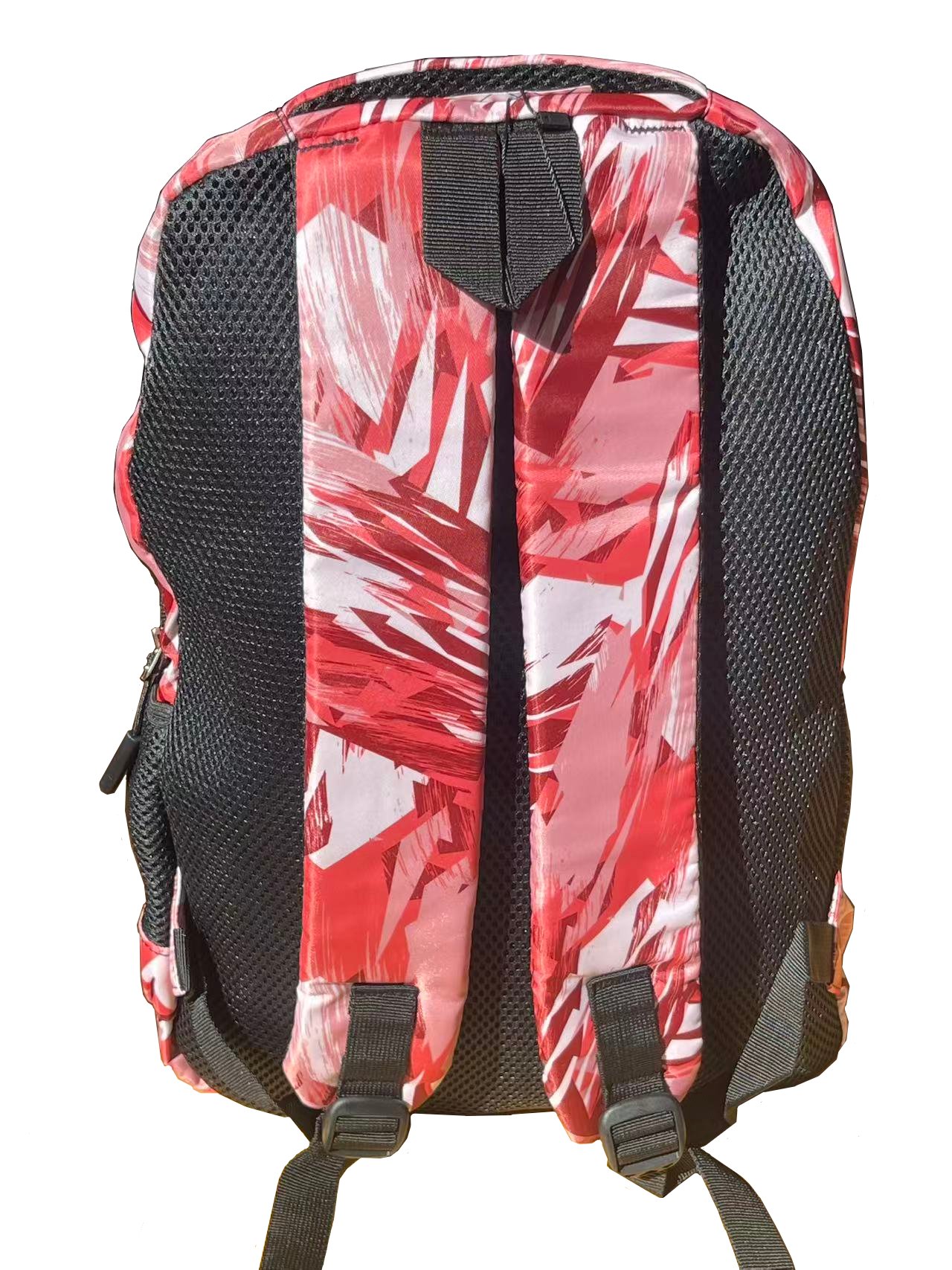 Zaino scolastico rosso stile astratto