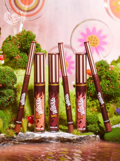 Willy wonka | SHEGLAM Set Completo Di Del , Regalo Di Natale, Set Di Trucco Marrone Laurea Compleanno Vacanza Estate Autunno Y2K Elegante Moda Donne Marchio Trucco Cosmetico Bellezza