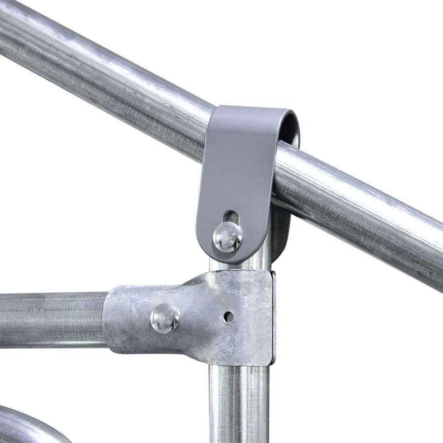 PawHut Pollaio Ovaiole per Esterni con Telaio Zincato e Rete Esagonale, Recinto con Copertura in Tessuto Impermeabile per Polli, Anatre e Conigli, 3x2x2m