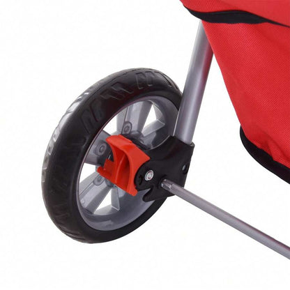 PawHut Passeggino per Cani Carrello per Animali Domestici Carrello Carrozzina 75 x 45 x 97cm