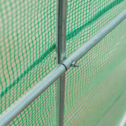 Outsunny Serra a Tunnel da Giardino 4.5x2x2 m con Tetto Arrotondato, in PE e Metallo, Verde