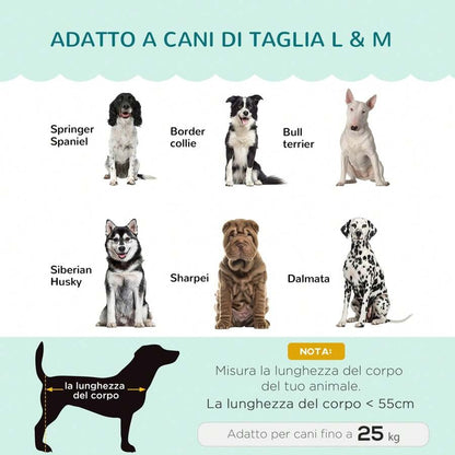 PawHut Divano Imbottito per Cani Taglia Medio-Grande Max. 25kg con Rivestimento Morbido, Sfoderabile e Lavabile