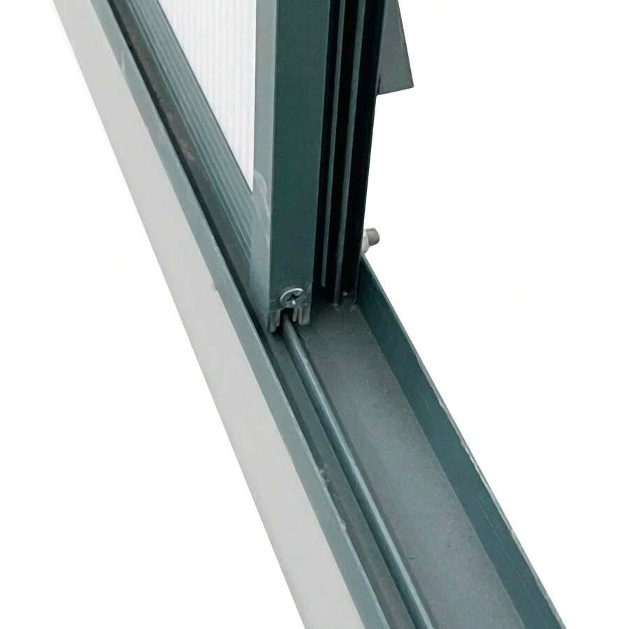 Outsunny Serra da Giardino in Policarbonato 190x375x199cm, con Finestra Apribile e Porta Scorrevole, Struttura in Alluminio, Verde