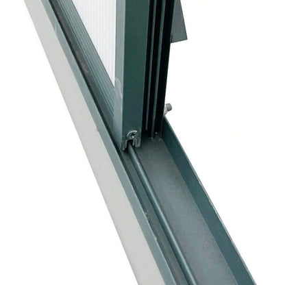 Outsunny Serra da Giardino in Policarbonato 190x375x199cm, con Finestra Apribile e Porta Scorrevole, Struttura in Alluminio, Verde