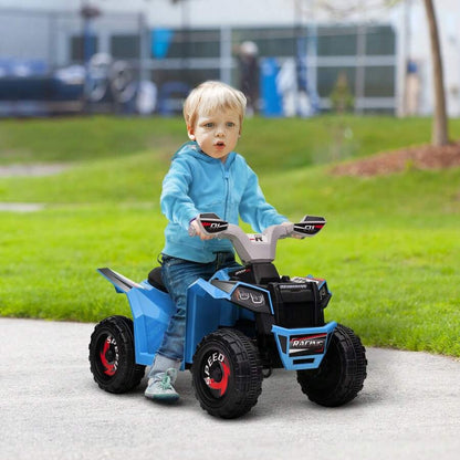 HOMCOM Quad per bambini da 18 a 36 mesi in PP e metallo con ruote resistenti e velocità massima di 2,5 km/h, dimensioni 70x41,5x48,5 cm