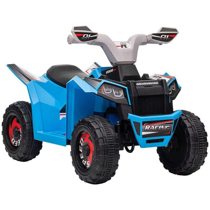 HOMCOM Quad per bambini da 18 a 36 mesi in PP e metallo con ruote resistenti e velocità massima di 2,5 km/h, dimensioni 70x41,5x48,5 cm