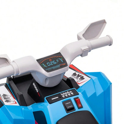 HOMCOM Quad per bambini da 18 a 36 mesi in PP e metallo con ruote resistenti e velocità massima di 2,5 km/h, dimensioni 70x41,5x48,5 cm