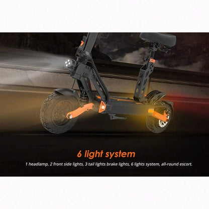Kukirin Monopattino elettrico KuKirin G2 Pro versione 2024, motore brushless da 600 W, batteria da 48 V 15,6 Ah, pneumatici in gomma da 9 pollici, velocità massima 45 km/h, autonomia 58 km, doppi freni a disco