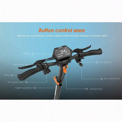 Kukirin Monopattino elettrico KuKirin G2 Pro versione 2024, motore brushless da 600 W, batteria da 48 V 15,6 Ah, pneumatici in gomma da 9 pollici, velocità massima 45 km/h, autonomia 58 km, doppi freni a disco
