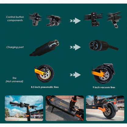 Kukirin Monopattino elettrico KuKirin G2 Pro versione 2024, motore brushless da 600 W, batteria da 48 V 15,6 Ah, pneumatici in gomma da 9 pollici, velocità massima 45 km/h, autonomia 58 km, doppi freni a disco