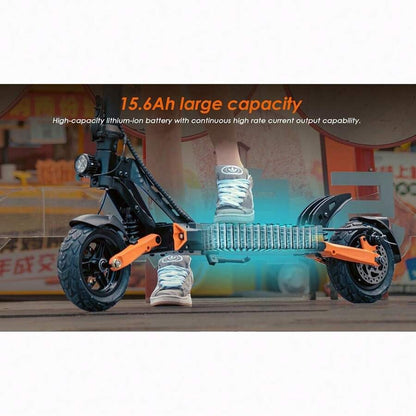 Kukirin Monopattino elettrico KuKirin G2 Pro versione 2024, motore brushless da 600 W, batteria da 48 V 15,6 Ah, pneumatici in gomma da 9 pollici, velocità massima 45 km/h, autonomia 58 km, doppi freni a disco