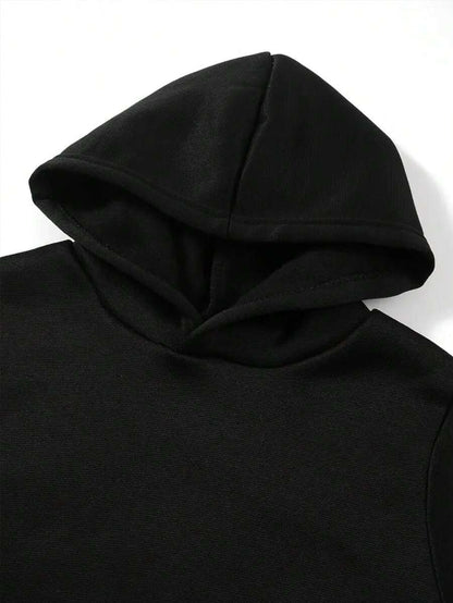 3 pezzi Felpe adolescenti con design casual con lettere cittadine, vestibilità morbida e ampia, adatte alla primavera e all'autunno